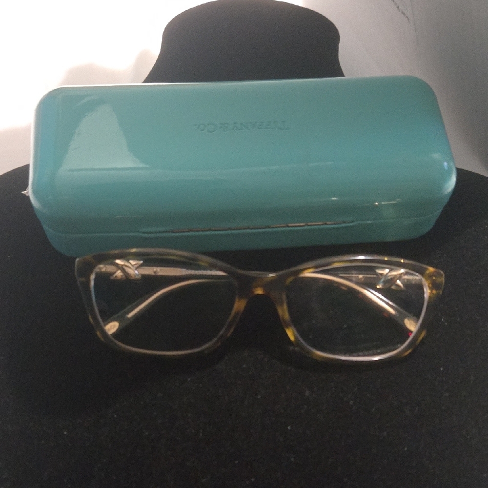 Tiffany & Co. Tortoise Glasses with Teal Case